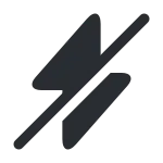 Flash Slash SVG Icon